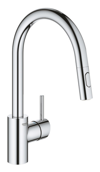 Grohe 31 483 002 Concetto Смеситель для кухни 188 мм, выдвижной ∩ излив, 2 режима. Фото 1
