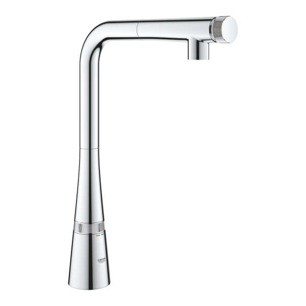 Grohe 31 593 002 Zedra Smart Control Смеситель для кухни 318 мм, выдвижной Г излив. Фото 1