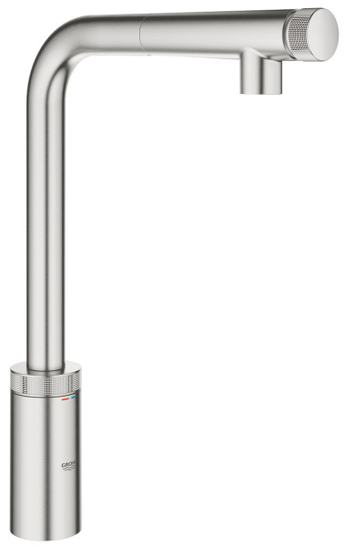 Grohe 31 613 DC0 Minta Smart Control Смеситель для кухни 314 мм, выдвижной Г излив. Фото 1