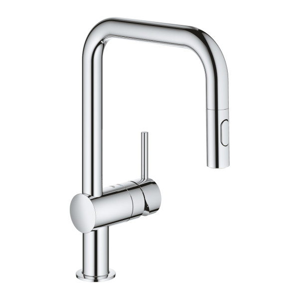 Grohe 32 322 002 Minta Смеситель для кухни 353 мм, выдвижной П излив. Фото 1