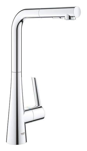 Grohe 32 553 002 Zedra Смеситель для кухни 347 мм, выдвижной Г излив, 2 режима. Фото 1