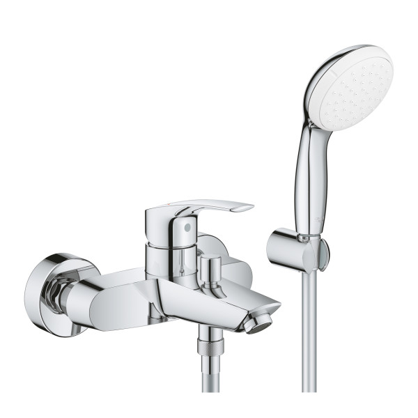 Grohe 33 302 003 Eurosmart 2021 Смеситель для ванны, с душевым набором. Фото 1