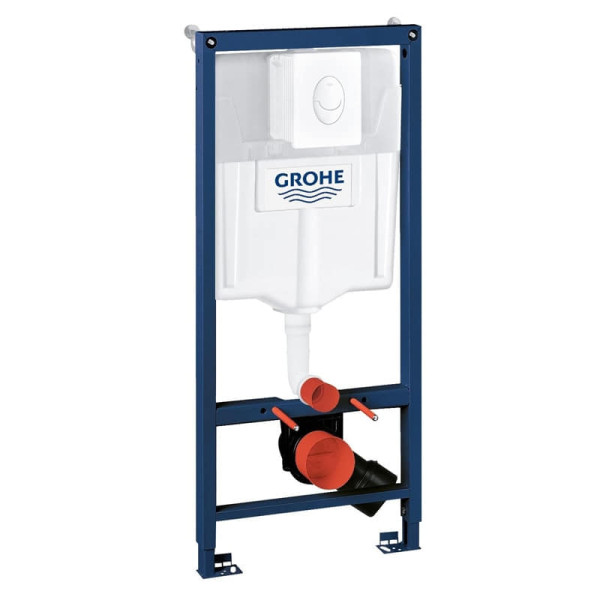 Grohe 38 722 001 Rapid SL 3 в 1, для подвесного унитаза, Набор (панель Alpin+рама+уголки) 0 Бел. Фото 1