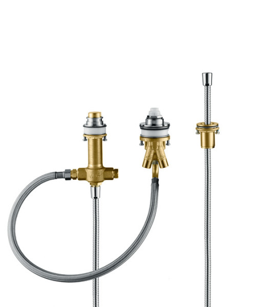 HG 13 439 180 Скрытая часть смесителя на 3 отверстия на борт ванны. Фото 1