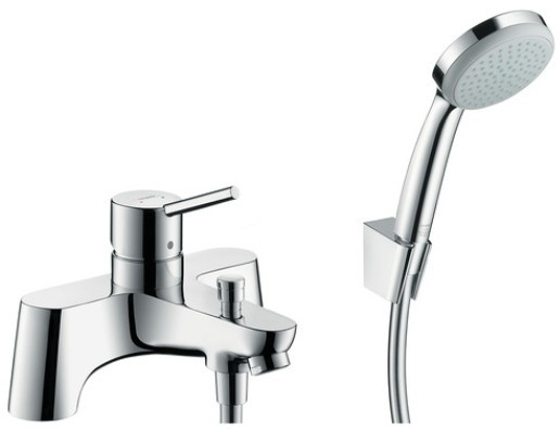 HG 31 426 000 Talis Смеситель на борт ванны на 2 отв., вертикальный монтаж, с душевым гарнитуром. Фото 1
