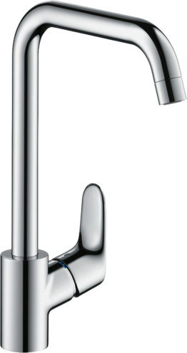 HG 31 822 000 Focus M41 Смеситель для кухни 268 мм, для открытых водонагр., Г излив, 5 л/мин. Фото 1