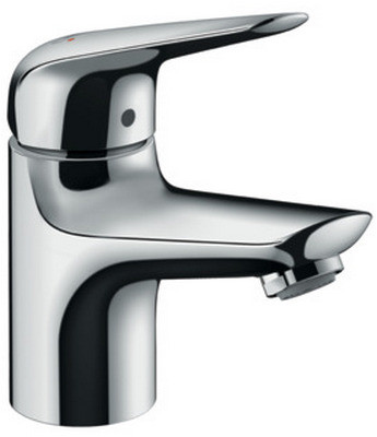 HG 71 024 000 Novus Смеситель для раковины 67 мм, LowFlow, со сливным гарн. Push-Open, 3,5 л/мин. Фото 1