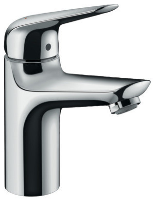 HG 71 034 000 Novus Смеситель для раковины 98 мм, LowFlow, со сливным гарн. Push-Open, 3,5 л/мин. Фото 1