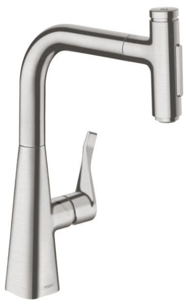 HG 73 817 800 Metris Select M71 Смеситель для кухни 238 мм, 2 реж., выдвижной излив, MagFit,. Фото 1