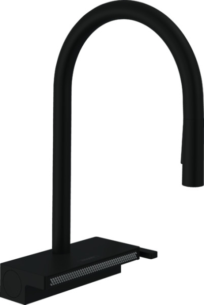 HG 73 837 670 Aquno Select M81 Смеситель для кухни 165 мм, 3 реж., выдвижной ∩ излив, MagFit, 7 л/ми. Фото 1