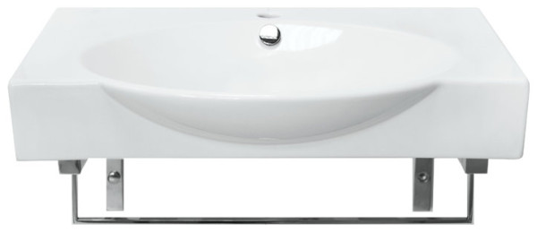 INFINITY 65 Умывальник мебельный ВКС кронштейн Белый S1 (WB.FN/Infinity/65-C.BR/WHT.G/S1). Фото 1