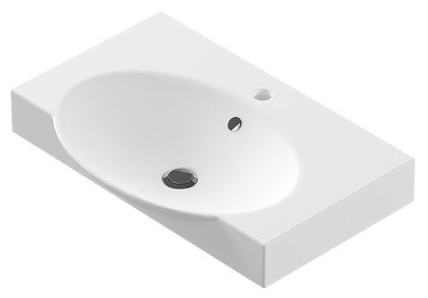 INFINITY 65 Умывальник мебельный ВКС кронштейн Белый S1 (WB.FN/Infinity/65-C.BR/WHT.G/S1). Фото 3