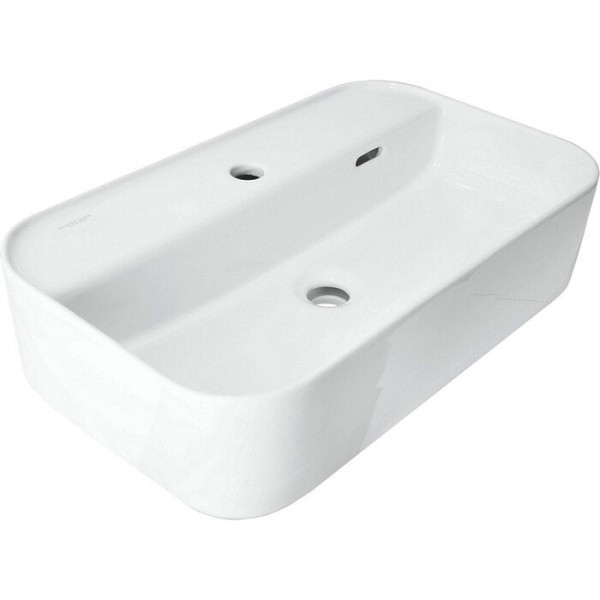 INFINITY SHELF Умывальник накладной 60 см ВКС Белый S1 (WB.CT/Infinity/60-C.Shelf/WHT.G/S1). Фото 1