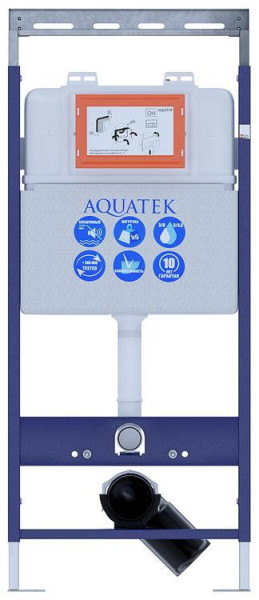 INS-0000009 Aquatek Easy Fix 51 Монтаж рама для подв унитаза1130*510*100+звукоизоляционная прокладка (СНЯТА С ПРОИЗВОДСТВА. продаем из наличия). Фото 1