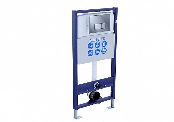 INS-0000009 Aquatek Easy Fix 51 Монтаж рама для подв унитаза1130*510*100+звукоизоляционная прокладка (СНЯТА С ПРОИЗВОДСТВА. продаем из наличия). Фото 3