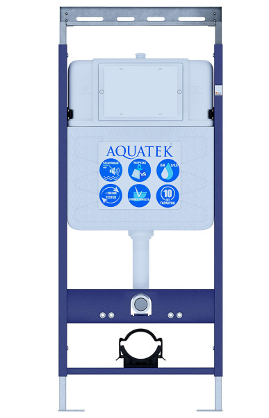 INS-0000010 Aquatek Easy Fix 50 Монтаж рама для подв унитаза1130*500*100+звукоизоляционная прокладка (КРЕПЕЖ к стене В КОМПЛЕКТЕ). Фото 1