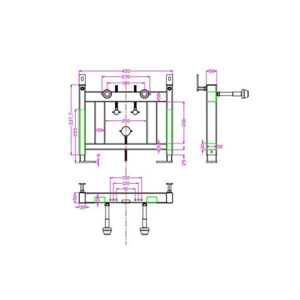 Инсталляция для биде TIMO TWB-02. Фото 2