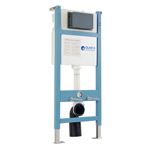 Инсталляция для подвесного унитаза Olive s M48010, 48 см. Фото 4