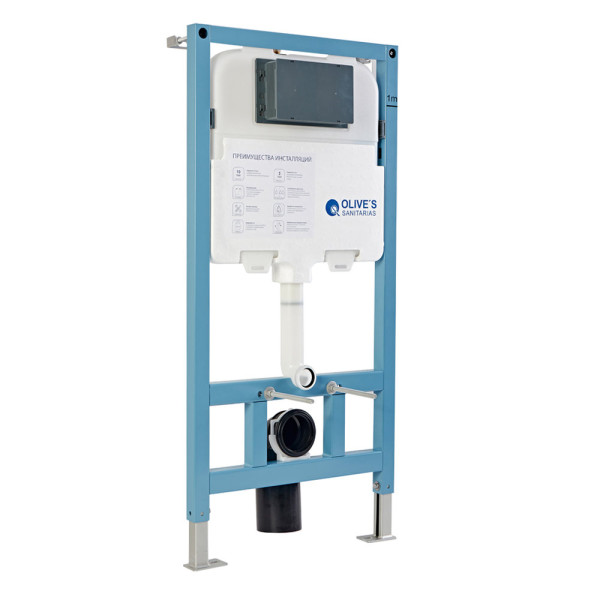 Инсталляция для подвесного унитаза Olive s M58008, 50 см. Фото 4