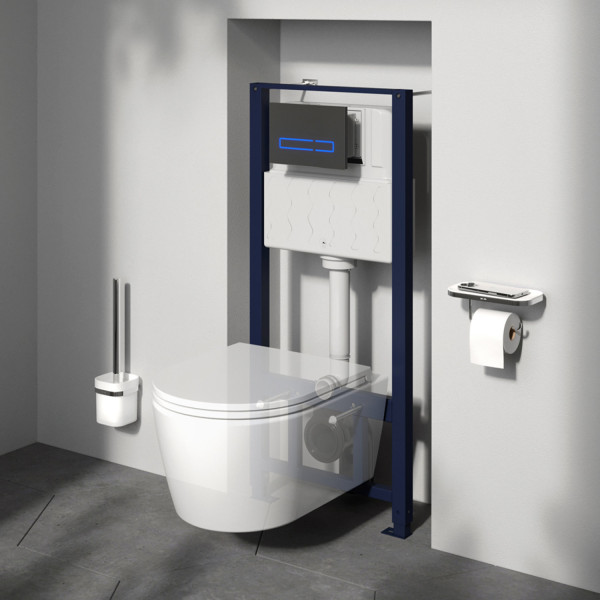 Инсталляция для подвесного унитаза с сенсорной клавишей Touchless Pro. Фото 3