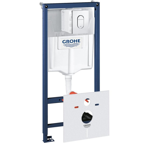 Инсталляция Grohe Rapid SL для унитаза с клавишей смыва Хром (38929000). Фото 1