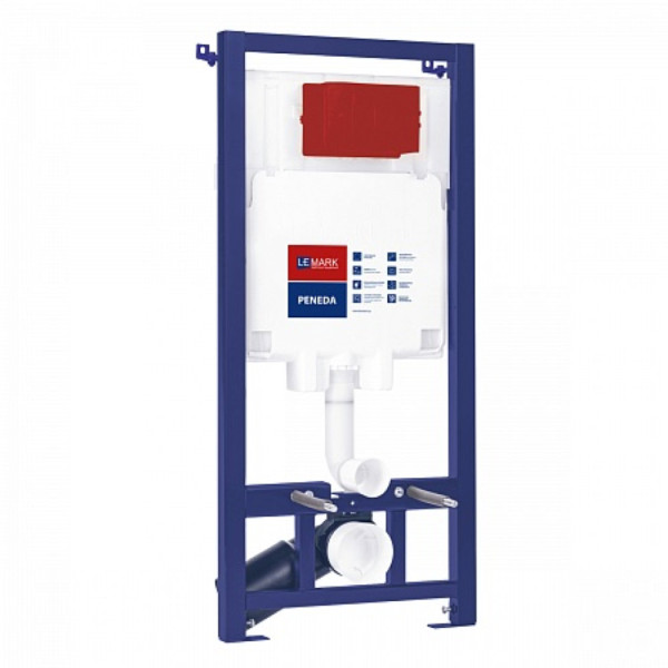 Инсталляция Lemark PENEDA механическая для подвесных унитазов, без кнопки смыва. Фото 1