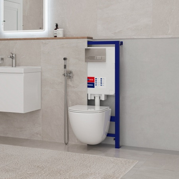 Инсталляция Lemark PENEDA механическая для подвесных унитазов, без кнопки смыва. Фото 2