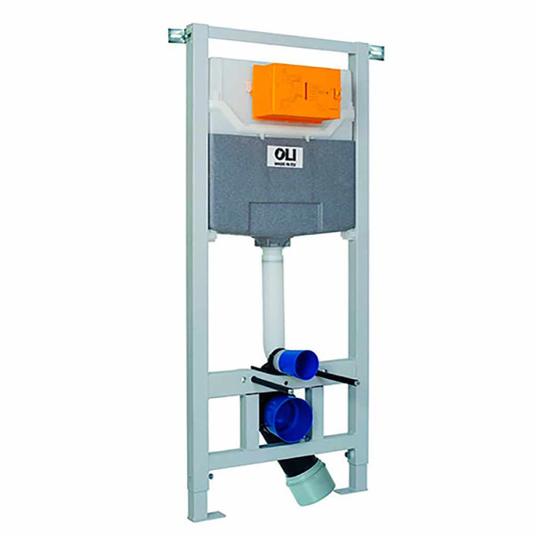 Инсталляция OLI 120 ECO Sanitarblock pneumatic пневматическая, метал. крепления (879235). Фото 1