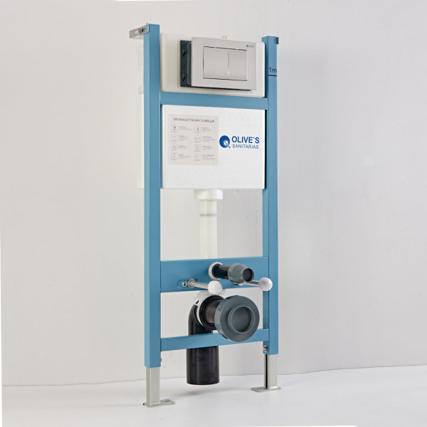 Инсталляция Olive s для подвесного унитаза с клавишей смыва хром M48010-PR412C. Фото 5