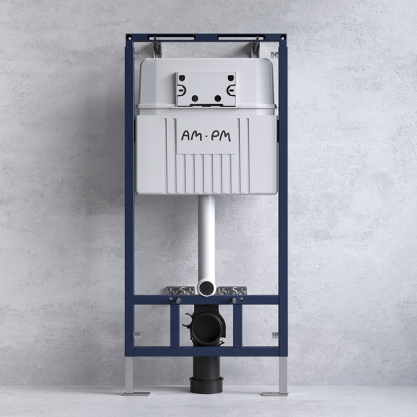 Инсталляция с подвесным унитазом FlashClean с сиденьем микролифт и клавишей. Фото 4