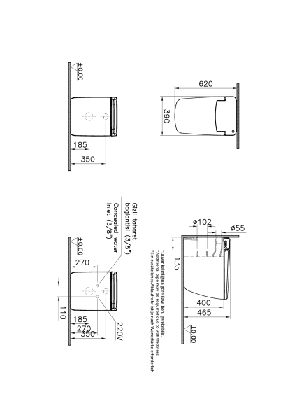 Интеллектуальный напольный унитаз V-CARE Prime. Фото 2