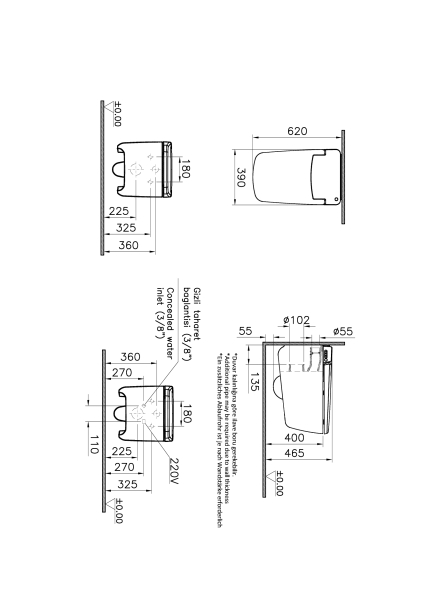 Интеллектуальный подвесной унитаз V-CARE Prime. Фото 2