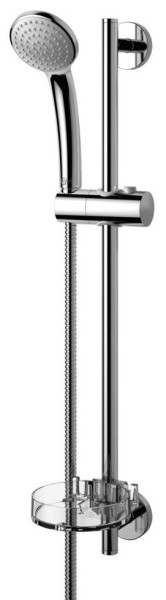 IS B9501AA Idealrain Soft S1 Душевой гарнитур H=600 мм, Ø80 мм, 1 режим, мыльница. Фото 1