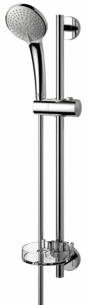 IS B9503AA Idealrain Soft Душевой гарнитур H=600 мм, Ø80 мм, 3 режима, мыльница, мет. шланг 1750. Фото 1