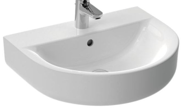 IS E785401 Connect Arc Раковина 550х455 мм, с отв. под смес., с отв. перелива. Фото 1