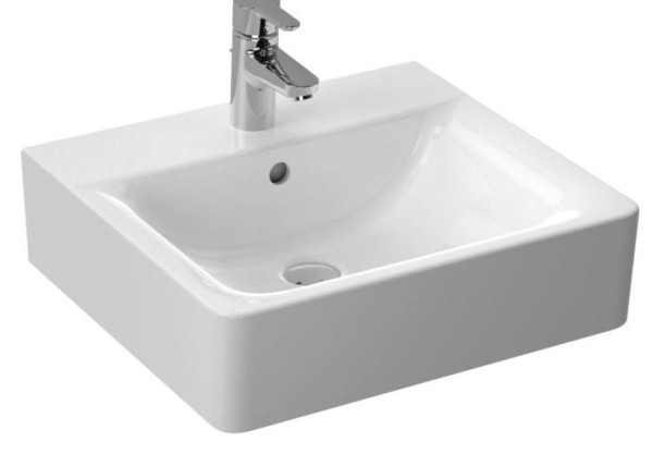 IS E788401 Connect Cube Раковина 500х460 мм, с отв. под смеситель, с отв. перелива, без крепежа. Фото 1