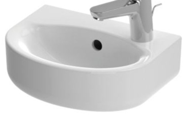 IS E791501 Connect Arc Раковина 350х260 мм, отв. под смес. справа, с отв. перелива. Фото 1