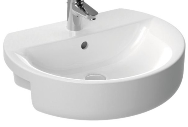 IS E792301 Connect Sphere Раковина полувстраиваемая 550х465 мм, с отв. под смес., с отв.. Фото 1