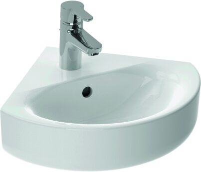 IS E793101 Connect Space Arc Раковина угловая 480х340 мм, с отв. под смеситель, с отв. перелива. Фото 1