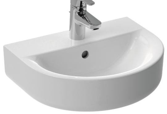 IS E796801 Connect Arc Раковина 450х360 мм, с отв. под смеситель, с отв. перелива. Фото 1