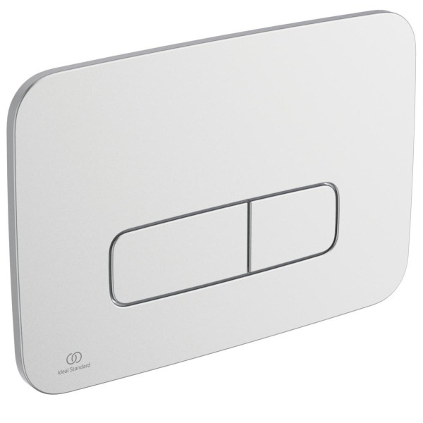 IS R0123JG Oleas™ M3 Механическая панель смыва, 2 объёма, 241х165х8,5 мм, матовый хром. Фото 1