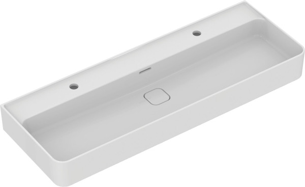 IS T359501 Strada II Раковина настольная 1200х430х170 мм, с 2мя отв. под смес., с отв. перел., с кер. Фото 1