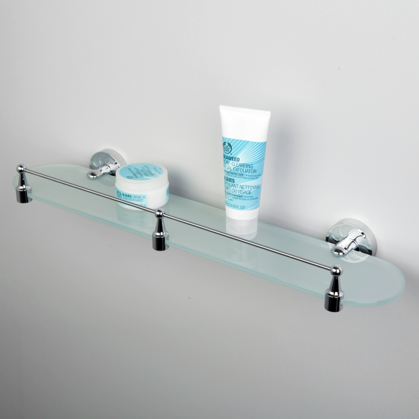 Isen K-4044 (ранее К-4024) Полка стеклянная с бортиком. Фото 3