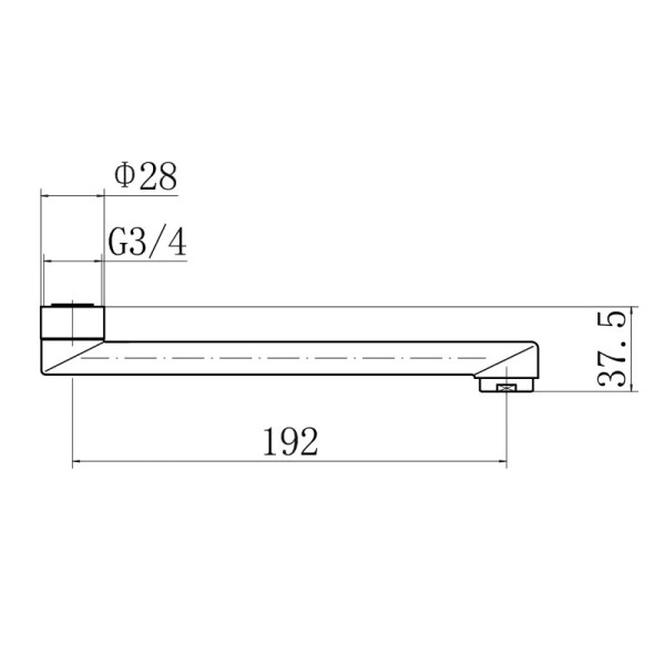 Излив для кухонного смесителя FASHUN A20F, хром. Фото 2