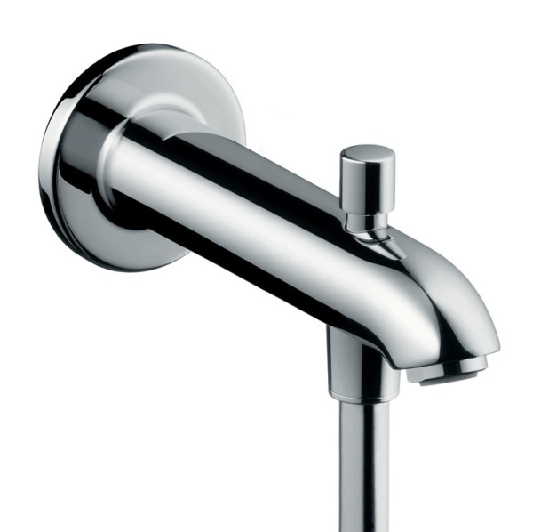 Излив на ванну Hansgrohe 22,8 см с переключателем на душ (13424000). Фото 1