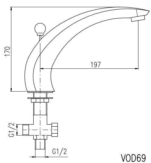 Излив Rav Slezak VOD6900. Фото 2