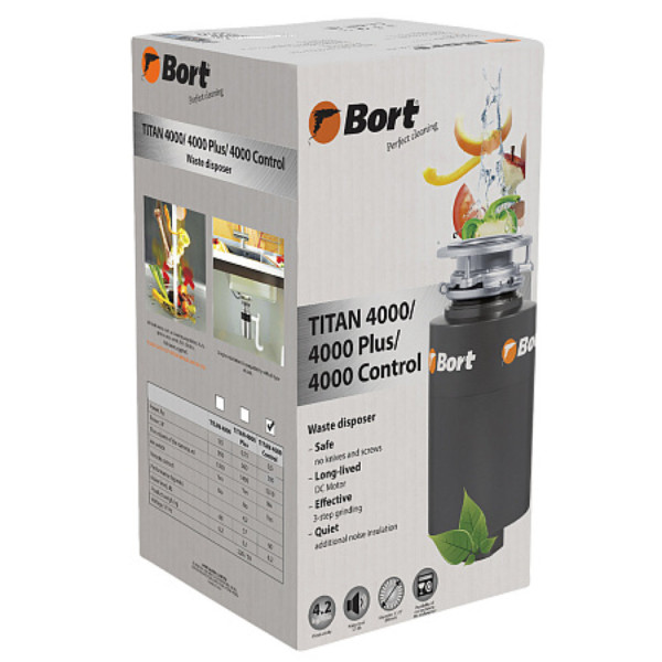 Измельчитель пищевых отходов BORT TITAN 4000 Control. Фото 4