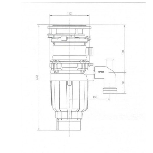 Измельчитель пищевых отходов бытовой Bone Crusher 610 AS. Фото 2