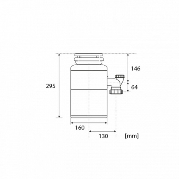 Измельчитель пищевых отходов STATUS PREMIUM 100, бытовой. Фото 2