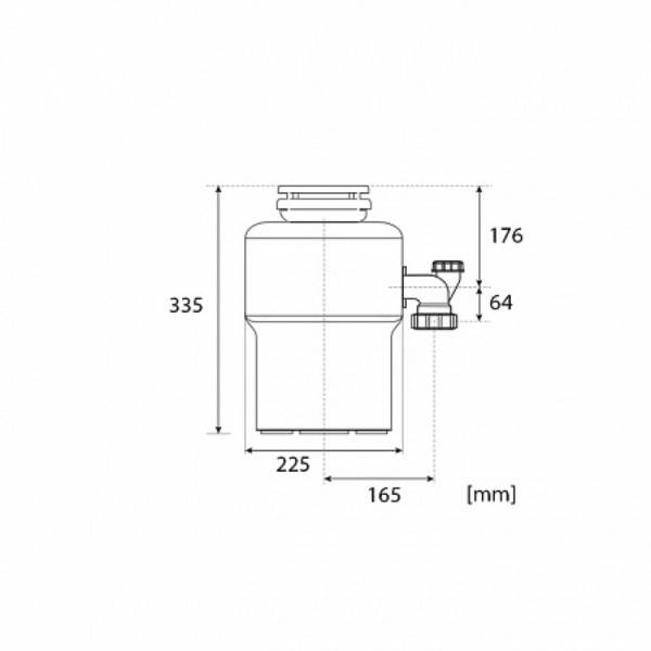 Измельчитель пищевых отходов STATUS PREMIUM 400, бытовой (уп.09810501). Фото 2